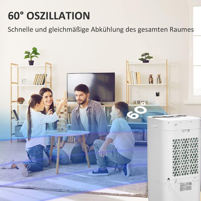 Immagine prodotto Swisshandel24 3 in 1 Mobile Klimaanlage mit Luftbefeuchtung Wasserkühlung 15L Klimagerät (20 m²)