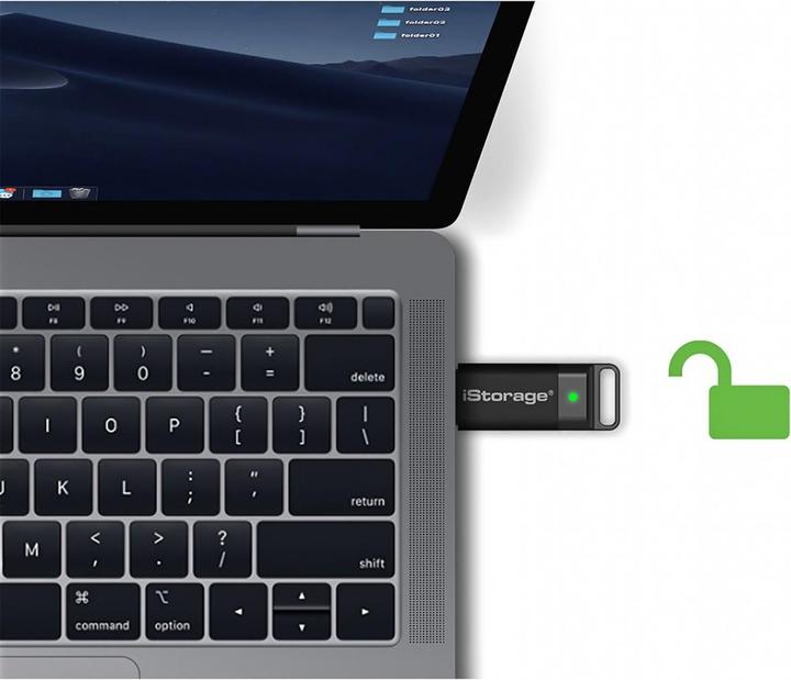 Produktbild iStorage datAshur BT - USB Flash-Laufwerk (biometrisch) (64 GB, USB-A, USB 3.2)