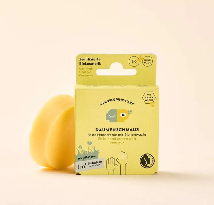 Produktbild 4peoplewhocare Feste Handcreme - Daumenschmaus (Nachfüller)