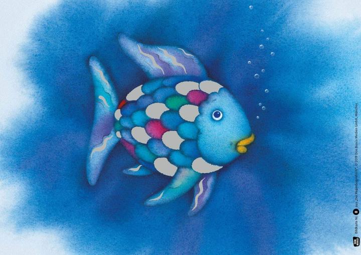 Actual product image Der Regenbogenfisch, mit schillernden Schuppen. Kamishibai Bildkartenset. (German, Marcus Pfister, 2023)