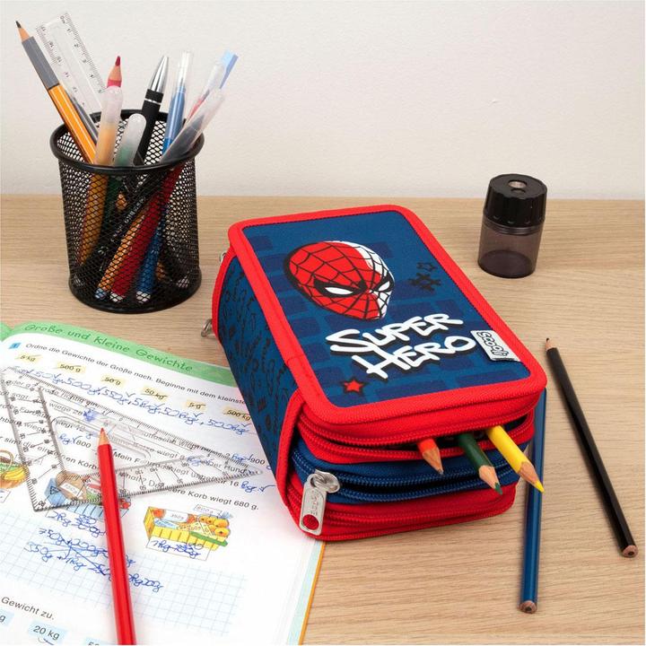 Actual product image Scooli Case Tripledecker Spider-Man