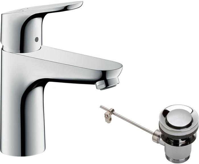 Actual product image hansgrohe Focus single-lever basin mixer 100 with pop-up waste