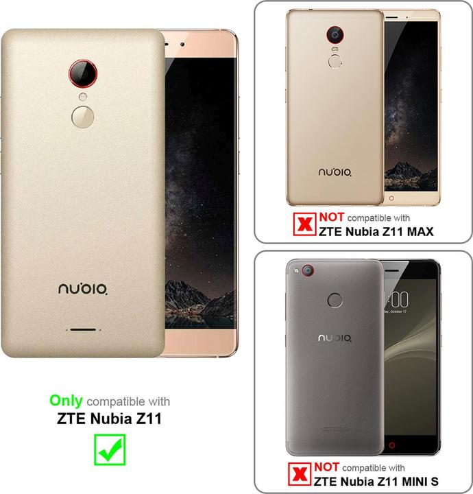 Actual product image Cadorabo Book Invisible Magnet Cover (ZTE Nubia Z11)