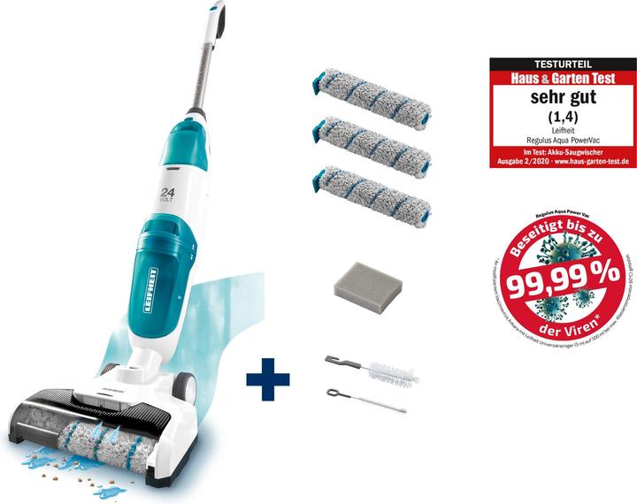 Produktbild Leifheit Set Akku-Saugwischer Regulus Aqua PowerVac inkl. Zubehör