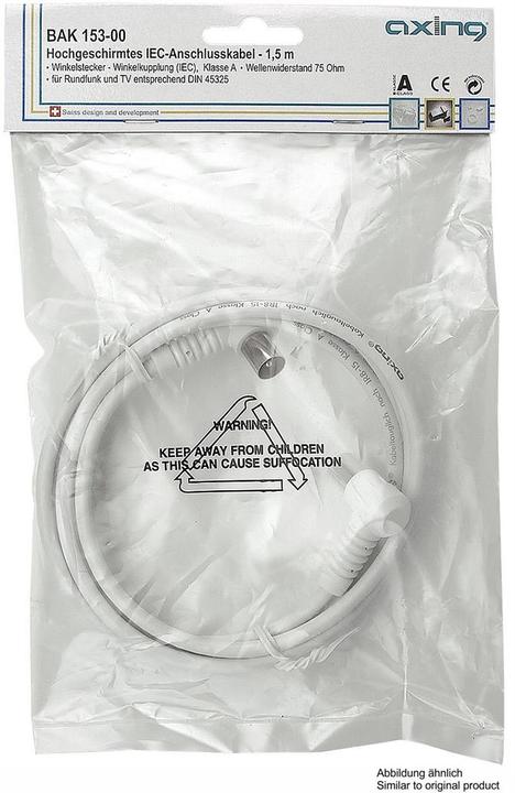 Immagine prodotto Axing Cavo di collegamento (85 dB, Cavi antenna)