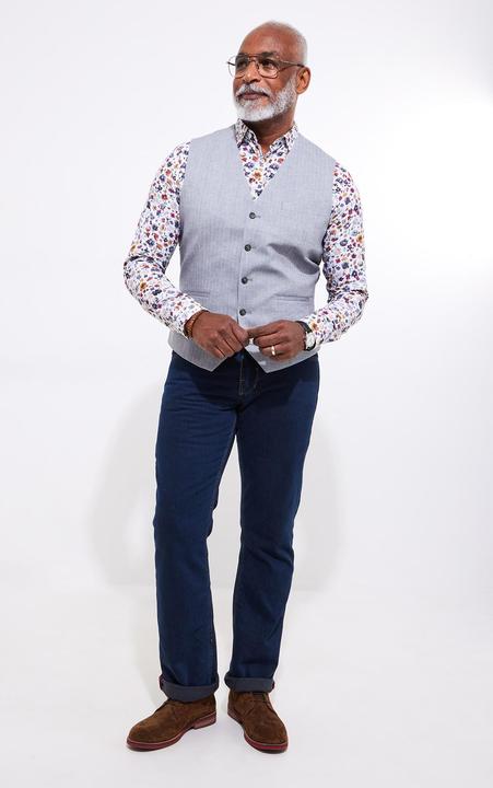 Immagine prodotto Joe Browns Herringbone Linen Blend Waistcoat (56)