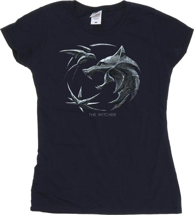 Netflix The Witcher Wolf Logo TShirt