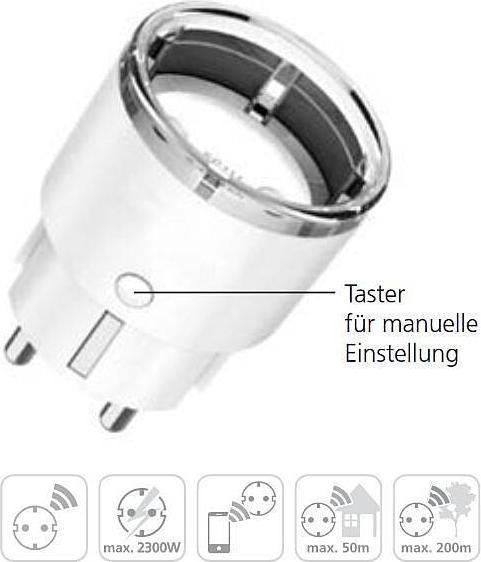 Image du produit Burg Wächter BURG-WCHTER Adaptateur de prise SmartHome BURGprotect, blancá