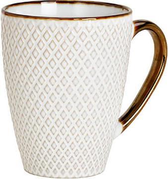 Produktbild Beanarella Steinguttasse mit Karo-Dekor, Design 2 (300 ml)