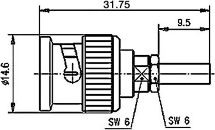 Immagine prodotto Telegärtner Connettore per cavo BNC a crimpare G07 / G29 50 Ohm, a crimpare, Professionale, A2903, G07