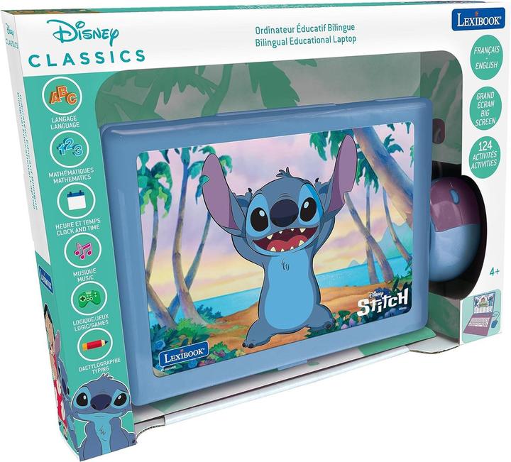 Immagine prodotto Lexibook Disney Stitch - pädagogischer Laptop (Inglese, Francese)