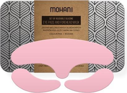 Mohani MOHANI Wielorazowe płatki silikonowe pod oczy i maska na czoło Pink 2 sztuki (Pink)