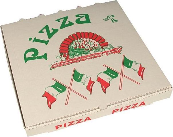 Produktbild 100 PIZZA-KARTONS 33X33X4,2CM NYC ITAL (100 x)