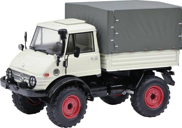 Produktbild Schuco MHI Unimog 406 grau 1:18