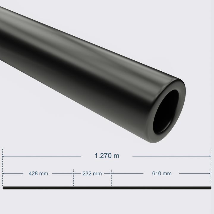 Image du produit Sportime Table de baby-foot de compétition Barre Black Dragon brillante ou mate, 16 mm