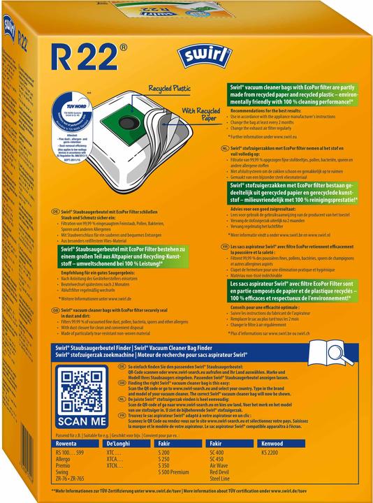 Produktbild Swirl R 22 MicroPor Plus Airspace (1 x)
