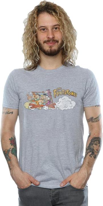 Immagine prodotto The Flintstones Family Car Distressed Maglietta Uomo (L)