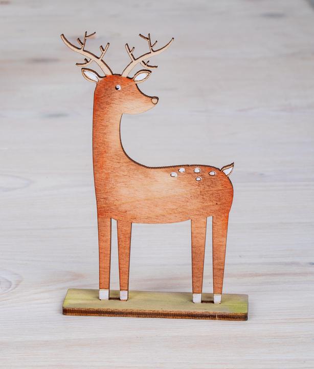 Image du produit Rayher Kit de construction en bois, animaux de la forêt, 45 pcs.