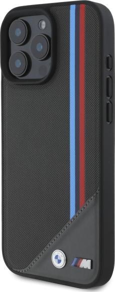 Actual product image BMW BMHMP16X23PUTRA iPhone 16 Pro Max 6.9" antracyt/antracite hardcase M Meshed Tricolor Stripes Mag (Apple iPhone 16 Pro Max)