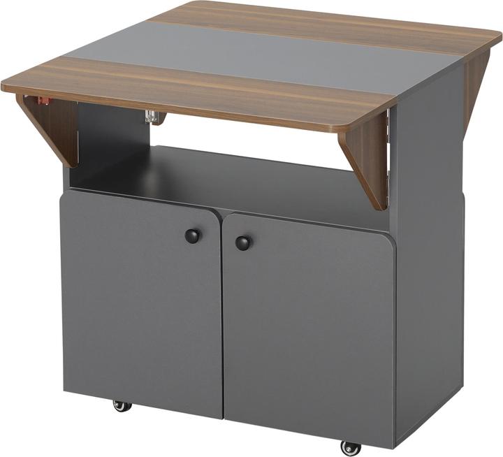 Produktbild Homcom Klapptisch mit 2 umklappbaren Tischseiten (70 x 83 x 75 cm)