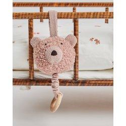 Actual product image Smallstuff - Music mobile, wool bouclé, rose (40011-42)