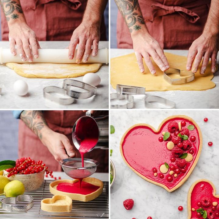 Image du produit Decora Cercle à tarte Perforé Coeur Ø 10 cm (10 cm)