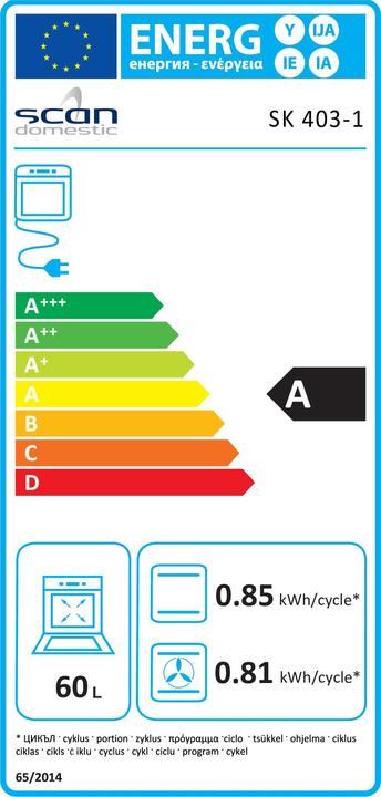 Energy Label Scandomestic SK 403-1