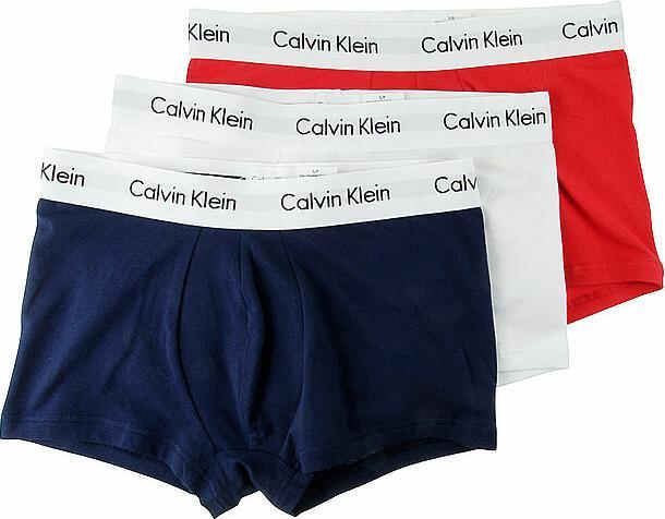 Calvin Klein Low Rise Trunk "Cotton Stretch" rot