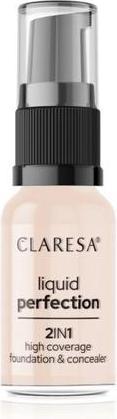 Claresa Liquid Perfection 2In1 Concealer & Foundation With Matte Finish Liquid 101 Light 18G (101 Light 18G)
