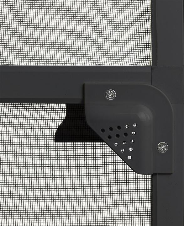 Image du produit Dema Alu Fliegengitter Tür Balkontür Insektenschutz Mückenschutz 95x210 cm anthrazit (95 x 210 cm)