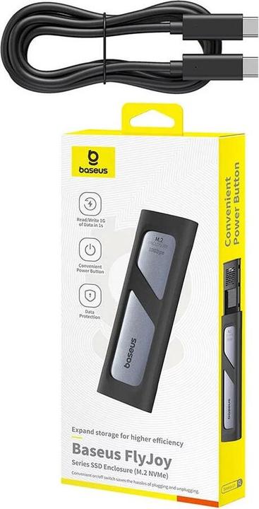 Immagine prodotto Baseus Custodia per SSD della serie FlyJoy (M.2 NVMe) Grigio Spazio (M.2 2242)