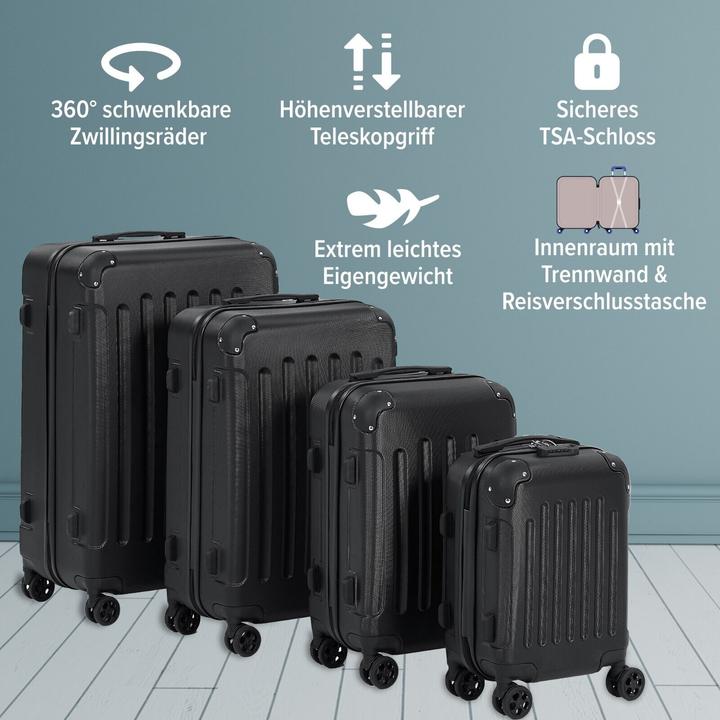 Image du produit Arebos Valise de voyage (94 l, Bagage à main (jusqu'à 50l), M (50 - 90l), L (90 - 115l), XL (à partir de 115l))