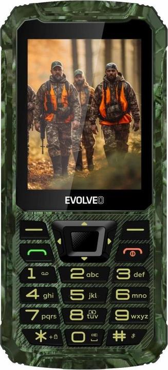 Actual product image Evolveo StrongPhone Z6, 2.8" vodotěsný odolný/2xSIM/2px/micro SDHC/4000mAh/camo (2.80", 2 Mpx, 2G)