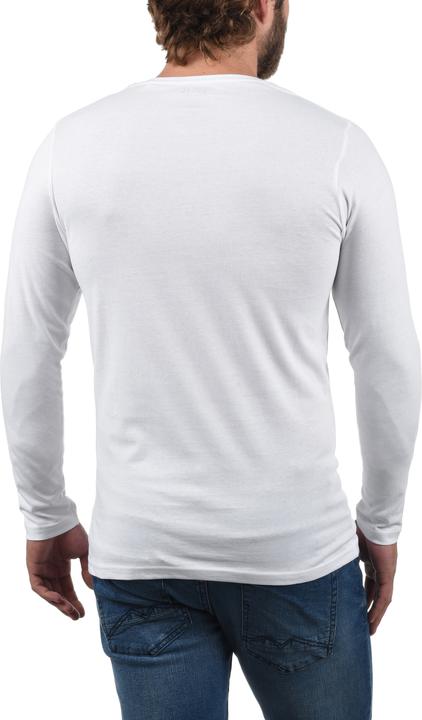 Actual product image Solid Basil Men's Long Sleeve T-Shirt Top Basic Made Of 100% Cotton (XL)
