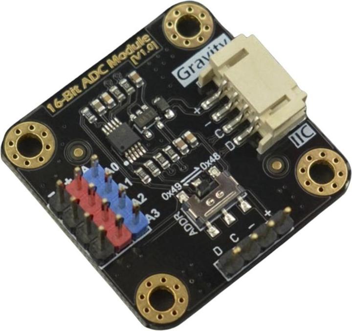 Produktbild DFRobot Gravity 16Bit 4-Kanal ADC Analog Digital Wandler I2C ADS1115