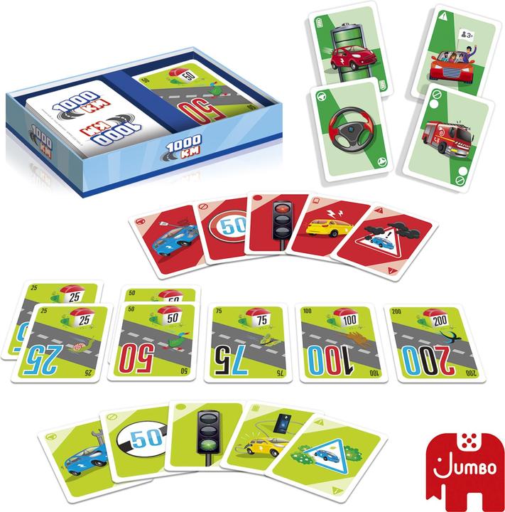 Actual product image Jumbo 1000 KM Card Game (German)