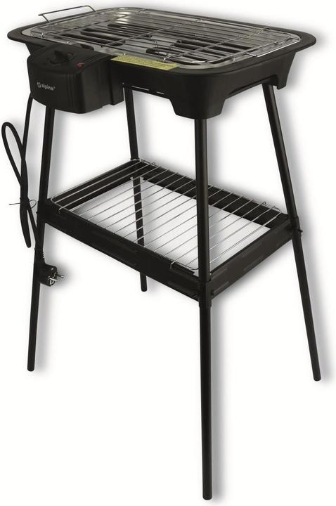 Produktbild Alpina Maschinen Elektro Tisch-Standgrill 2000W schwarz (2 kW)