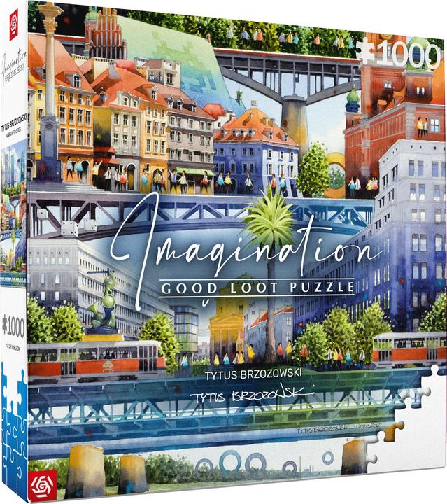 Actual product image Good Loot Puzzle 1000 Titas Brizovskis Bridges of Warsaw (1000 pieces)