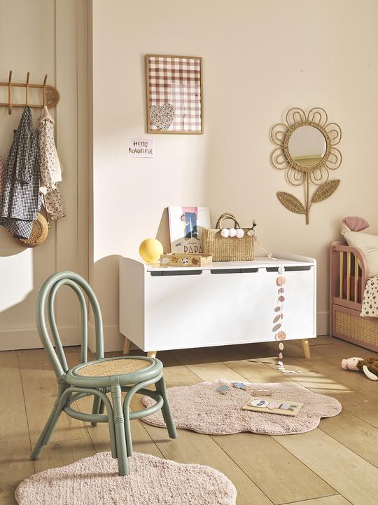 Image du produit Vertbaudet Kinder Stuhl aus Rattan POESIE, Sitzhöhe 30 cm (Chaise haute)