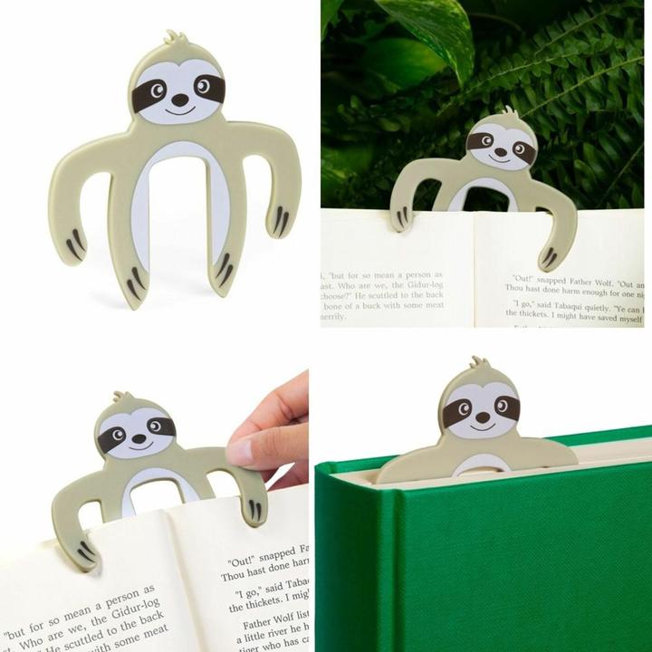 Produktbild Bookchair Jungle Bookholder Faultier | Bücherhalter | Seitenhalter | Lesehilfe | Deutsche Version