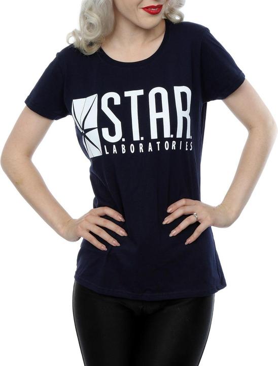 Actual product image Womens/Ladies The Flash STAR Labs Cotton T-Shirt (S)