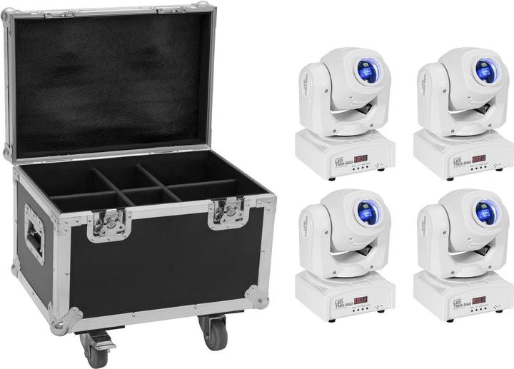 Actual product image Eurolite Set 4x LED TMH-S60 Moving-Head-Spot ws + Case (Set)
