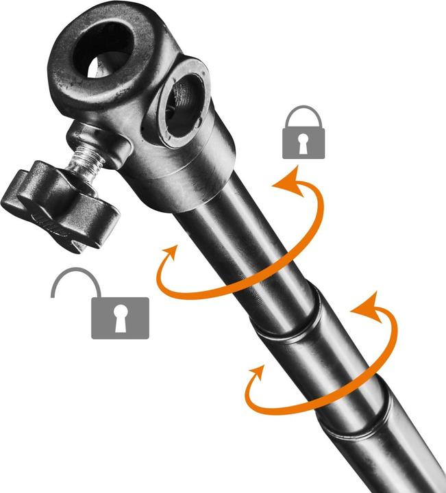 Produktbild Walimex Teleskop Hintergrundsystem 1.2 - 3m (120 cm, 256 cm)