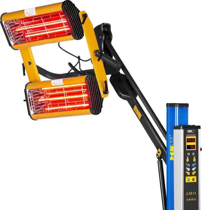 Produktbild MSW Lacktrockner Strahler Infrarotstrahler Heizstrahler Infrarot Lampe Auto 2200W