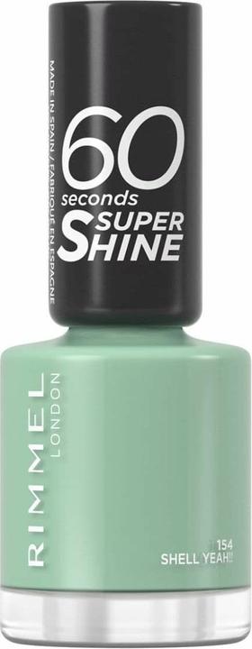 Rimmel London Rimmel - 60 Seconds Super Shine - Nail polish 8 ml 154 Shell yes!! (154, Vernis couleur)