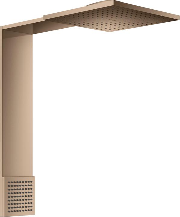 hansgrohe AXOR ShowerComposition Brausenmodul 250/250, 2jet, mit Schulterbrause, Ausladung 488mm, 12 (2 Strahlarten, 21.60 l/min)