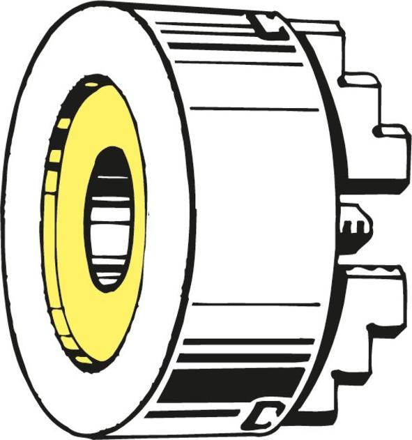Image du produit Röhm Mandrin de tour à trois mors en acier avec centrage cylindrique DIN 702-4