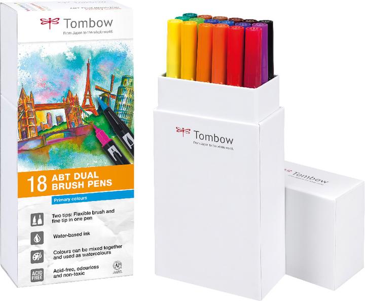 Image du produit Tombow ABT Dual Brush (Multicolore, 18 x)
