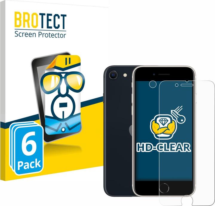 Actual product image BROTECT Screen Protector Clear (6 Piece, Apple iPhone SE (3rd Gen))