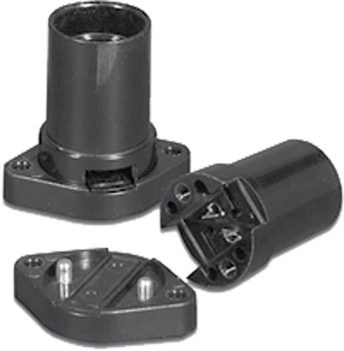 Houben Illumination socket E14 bw Kst Mounting base